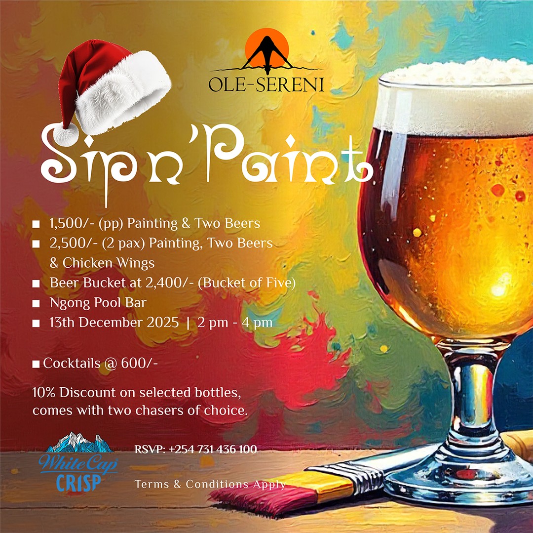Unwind, create, and celebrate the year’s final moments with us. Join our last Sip & Paint of the year on 13th December at the Ngong Pool Bar and toast to colour, creativity, and great moments with friends. Reserve your spot today

To reserve a spot, call +254 731 436100. 

#OleSereni #SipAndPaint #NgongPoolBar