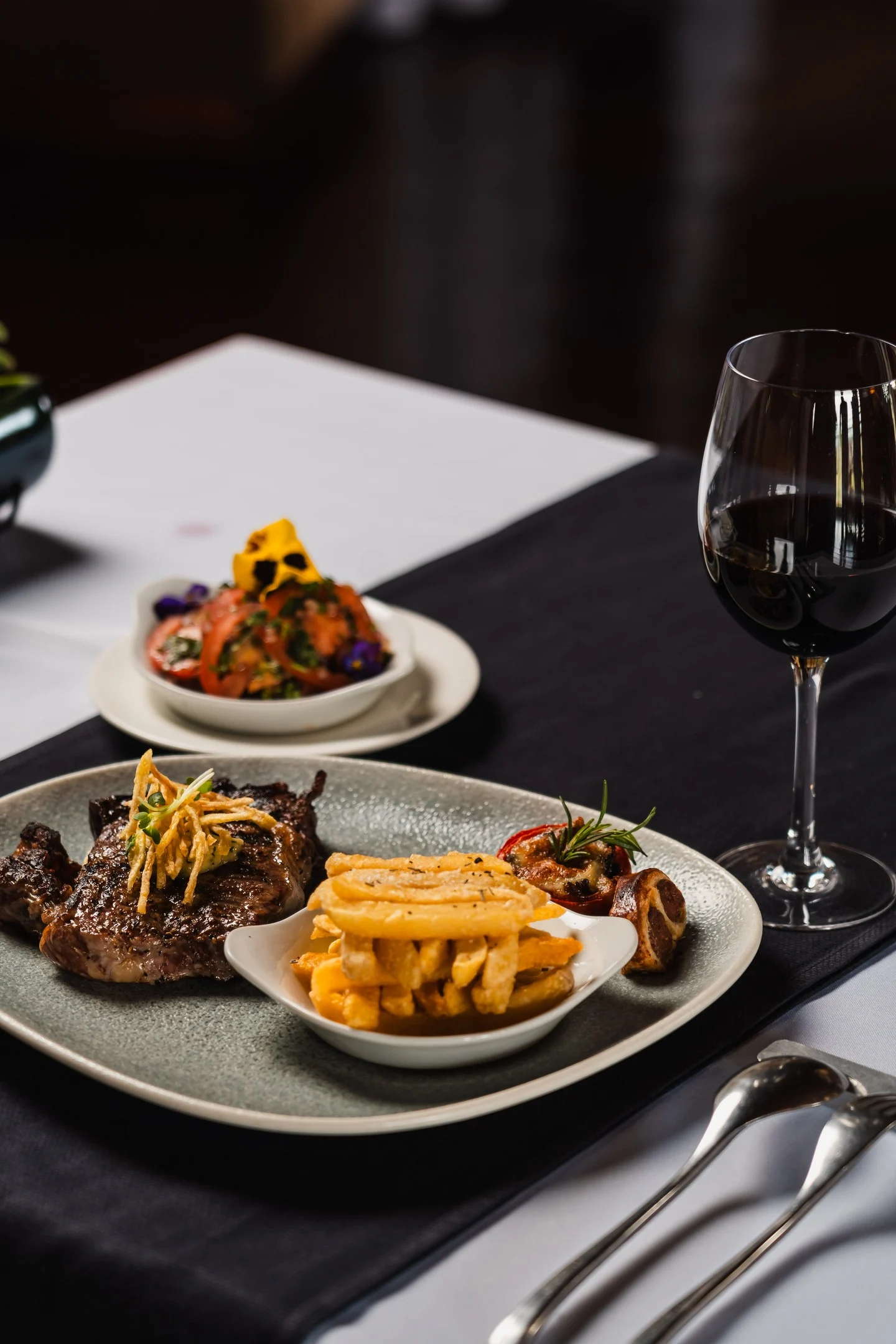 Perfectly grilled ribeye, golden fries, and a glass of wine to bring it all together. Dine with us at Eagle's The Steakhouse for an exceptional dining experience.

To reserve a table, call +254 731 436296.

#OleSereni #EaglesTheSteakhouse #BestHotelInNairobi