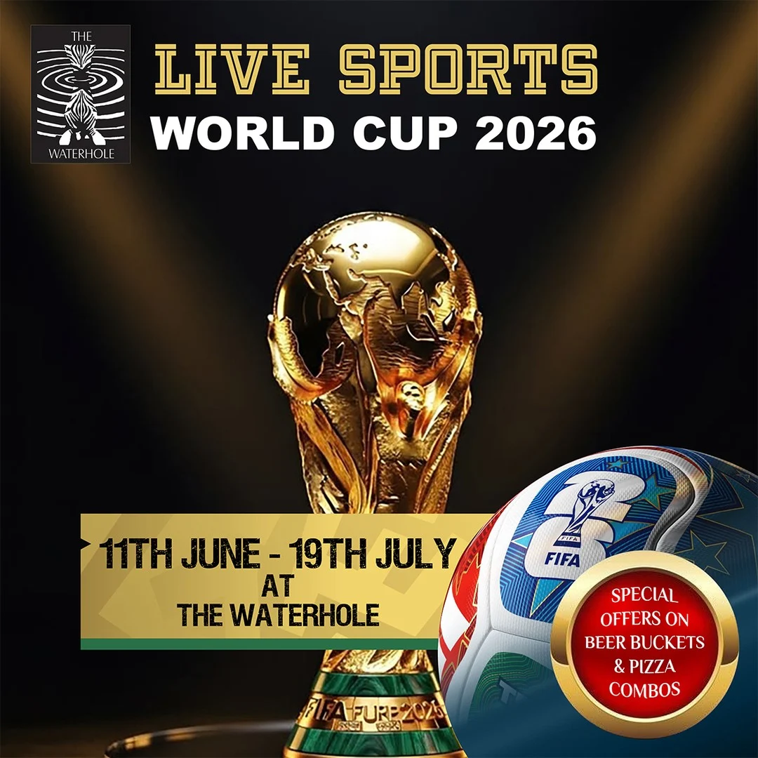 The world's biggest football spectacle is here! Catch every match, every goal, and every unforgettable moment live at The Waterhole throughout the World Cup season. Bring your friends, soak in the electric atmosphere, enjoy great food and drinks.
To reserve a table, call +254 731 436444.
#OleSereni #Waterhole #WorldCup2026